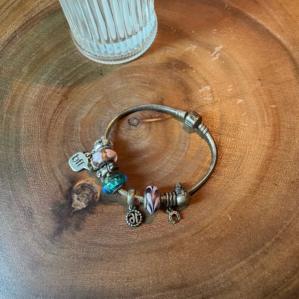 Pandora Charm Bracelet with Vintage Charms